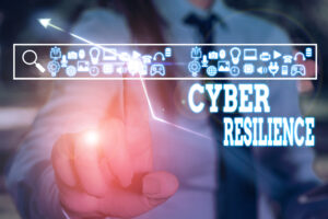 Text sign showing Cyber Resilience Conceptual photo measure of how well an enterprise can analysisage a cyberattack