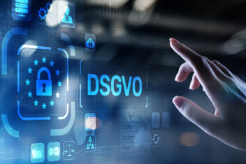 DSGVO, GDPR General data protection regulation european law cyber security personal information privacy concept