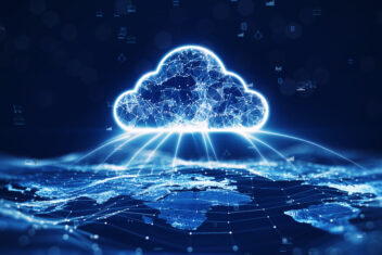 data transfer cloud computing technology concept There is a lar