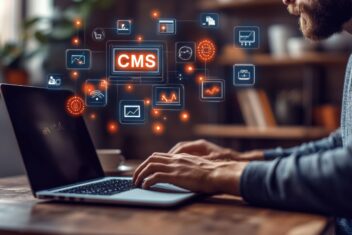 Exploring content management systems with hands on experience at a cozy workspace